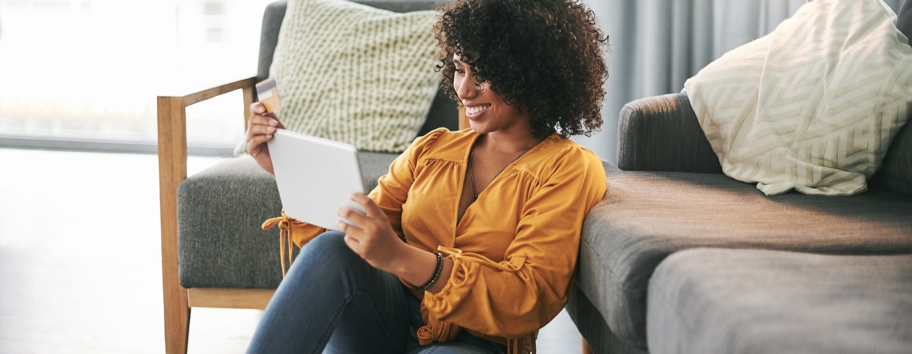 a person sitting on the floor